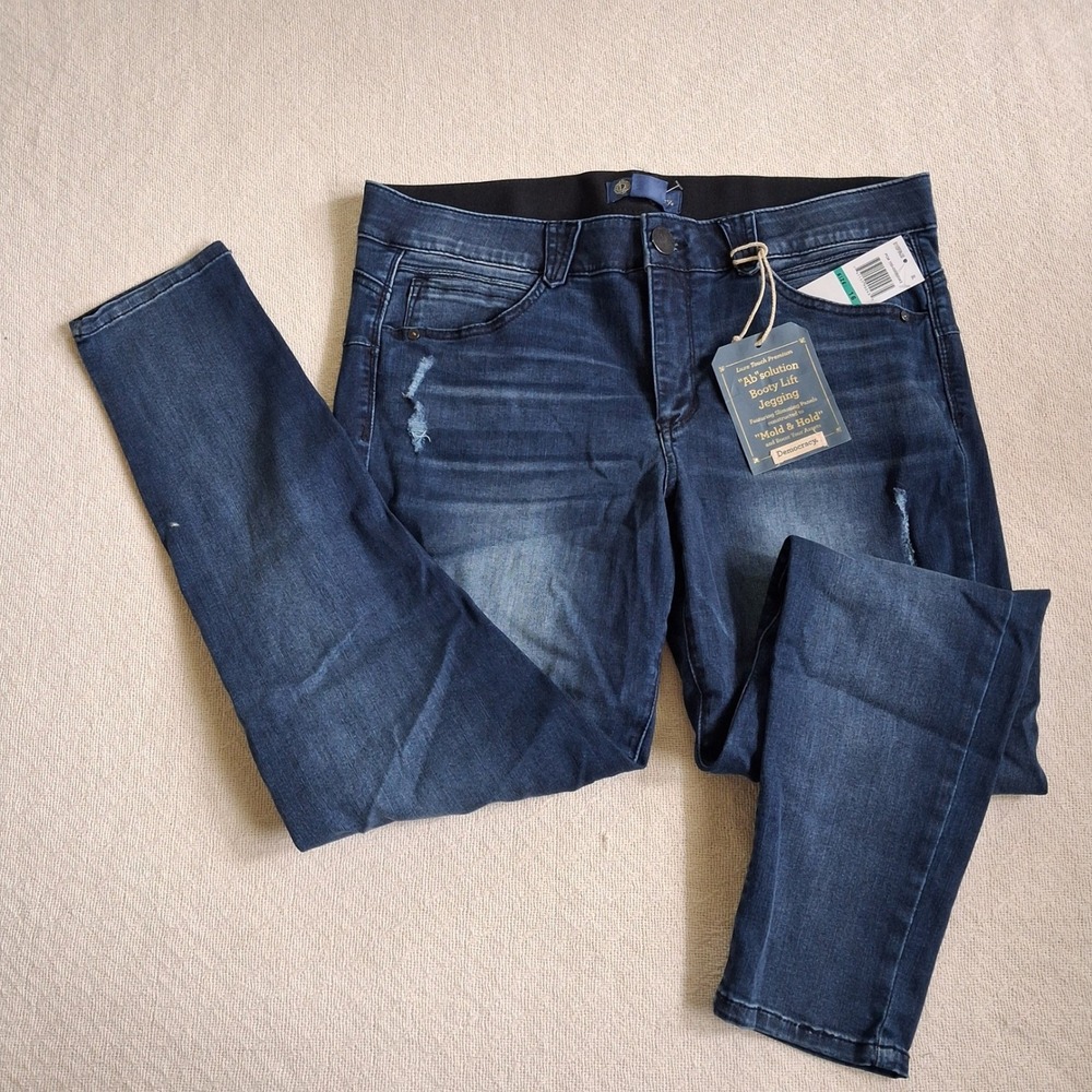 democracy "ab"solution skinny jeans women's 16 dark wash shaping denim stretch